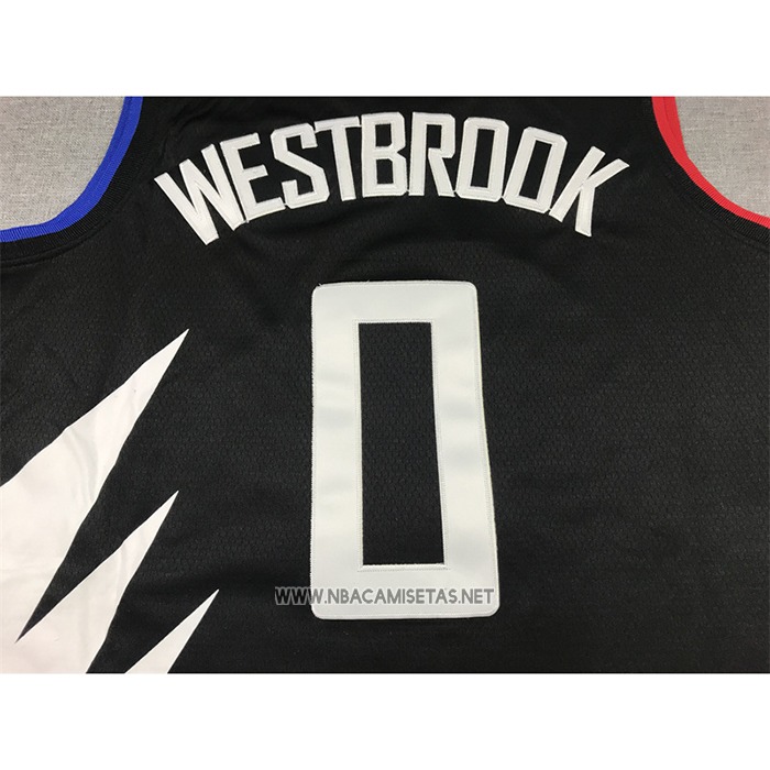 Camiseta Los Angeles Clippers Russell Westbrook NO 0 Statement 2022-23 Negro
